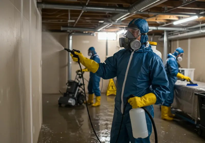 Basement Sanitization and Antimicrobial Treatment process in Hansford County, TX