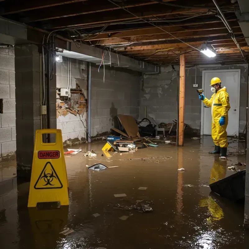 Flooded Basement Electrical Hazard in Hansford County, TX Property